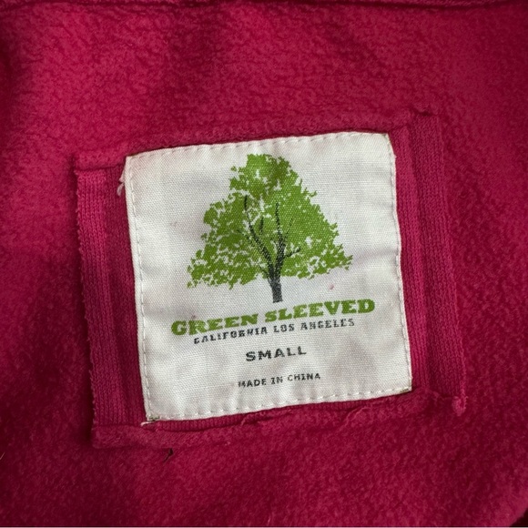 Green Sleeved Pink LOVE Sweatshirt - Picture 4 of 6